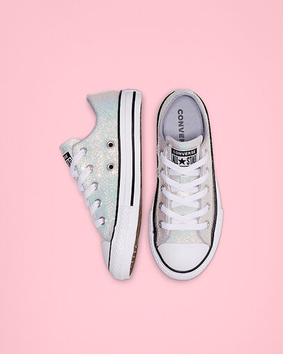 Coated Glitter Chuck Taylor All Star Wolf Grey/Black/White