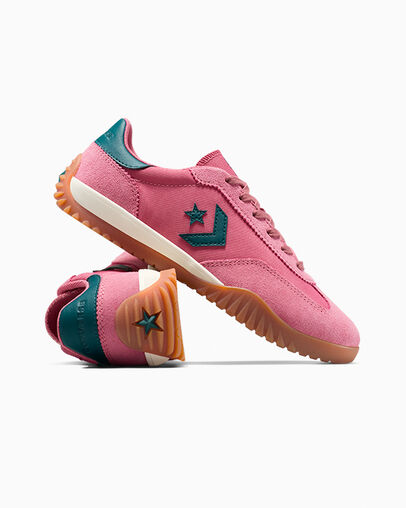 Run Star Trainer Royal Flushed/Jaded Teal/Gum, Detail Angle View