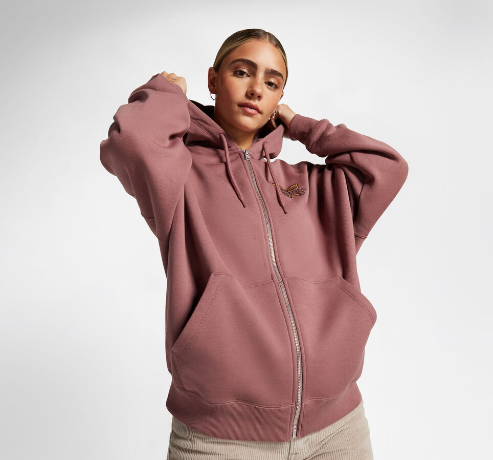 Blooming Full-Zip Hoodie Saddle