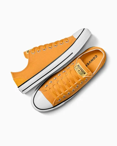 Chuck Taylor All Star Polyester & Suede Sunflower Gold/White/Bananas, Angled View