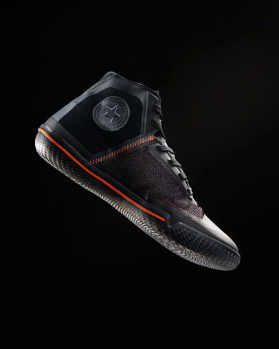 All Star Pro BB High Top Black/Bold Mandarin