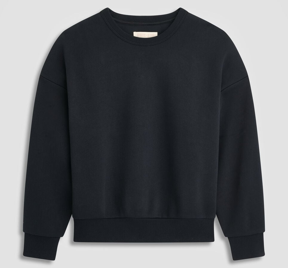 SHAI 001 Long Sleeve Boxy Crew Converse Black