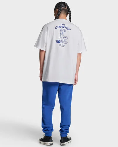 Caf&eacute; T-Shirt White, Detail View