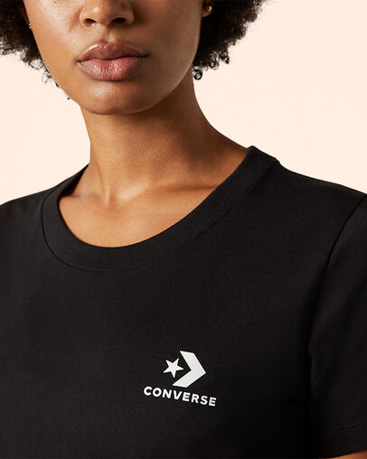 Stacked Logo Tee Converse Black