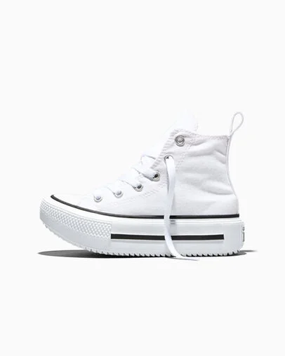 Chuck Taylor All Star Lift Double Stack Platform White/Black/Egret, Inner Side View