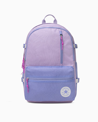 Straight Edge Backpack Lavender Latte Purple, Front View