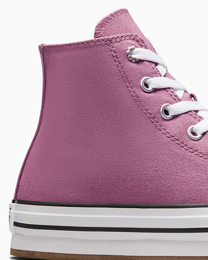 Chuck Taylor All Star EVA Lift Platform Feline Florals Dreamy Dahlia/White/Black, Detail Angle View
