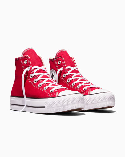 Chuck Taylor All Star Lift Platform Canvas Red/White/Black, Top and Side View
