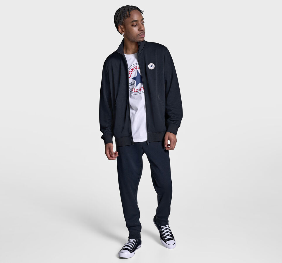 Retro Track Jacket Black