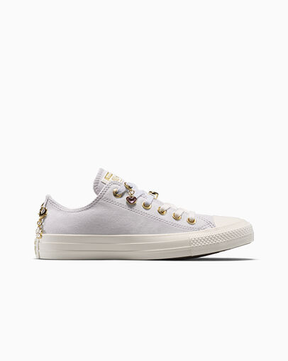 Chuck Taylor All Star Charms Bone Cold/Egret/Gold, Outer Side View