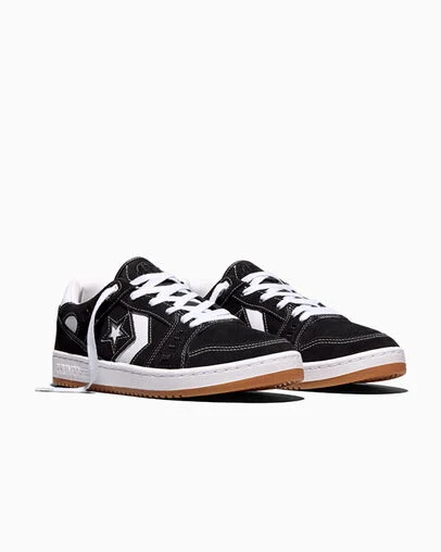 CONS AS-1 Pro Suede Black/White/Gum, Top and Side View