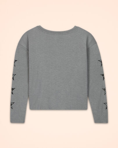 Leopard Star Dolman Dk Grey Heather