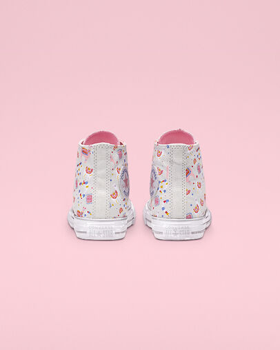 Llama Party Chuck Taylor All Star Mouse/Coastal Pink/White