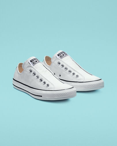 Chuck Taylor All Star Leather Slip White/White/Black