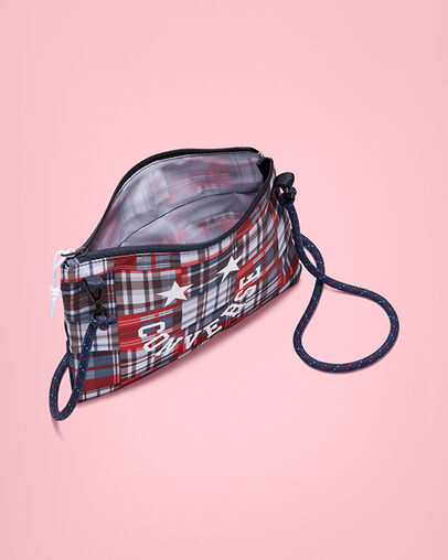 Patchwork Musette Obsidian/Plaid, Detail View