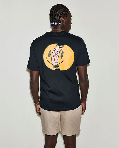 Converse Happy Thoughts T-Shirt Converse Black, Detail View