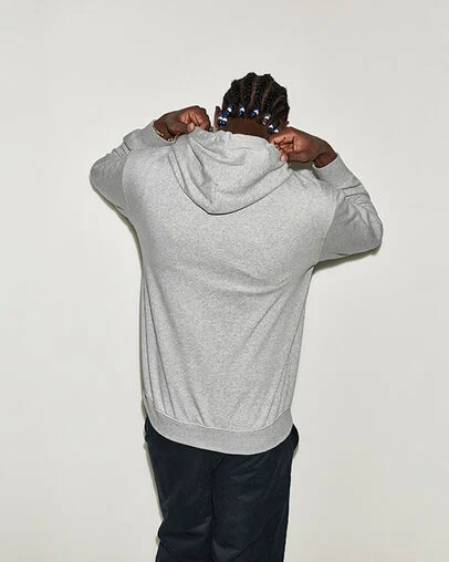 Chuck Taylor Patch Pullover Hoodie Vintage Grey Heather, Detail View