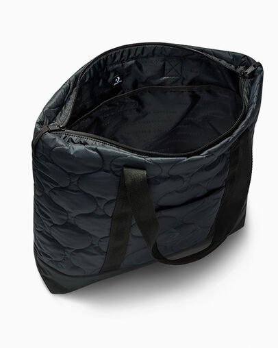 Quilted Tote Bag Converse Black, Detail View