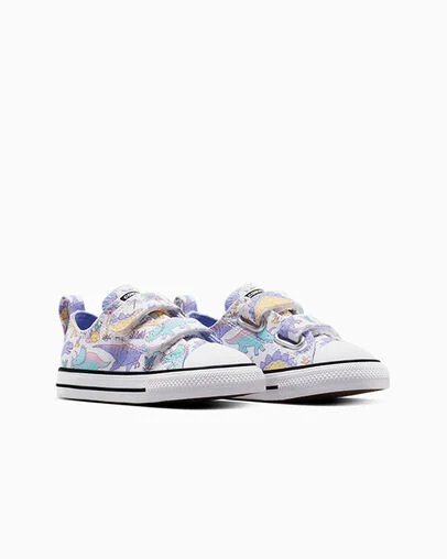Chuck Taylor All Star Dino Party Easy On White/Ultraviolet/Topaz Gold