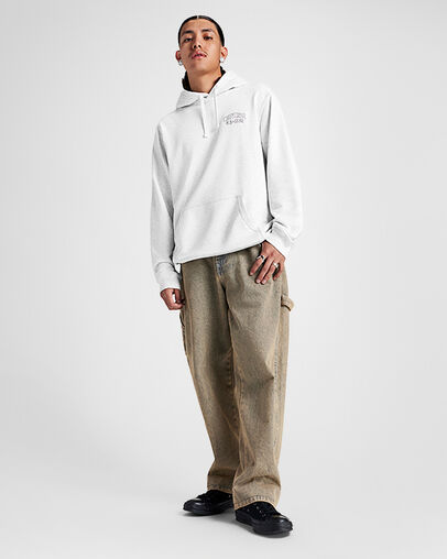 Retro Hoodie Light Retro Grey Heather, Full Body View