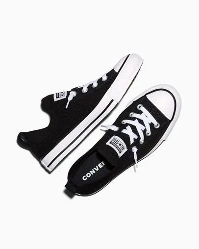 Chuck Taylor All Star Shoreline Knit Black/White/Black, Angled View