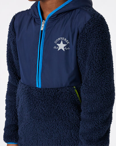 Sherpa Half Zip Jacket Midnight Navy