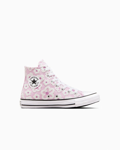 Chuck Taylor All Star Floral Chenille Stardust Lilac/Grape Fizz, Outer Side View
