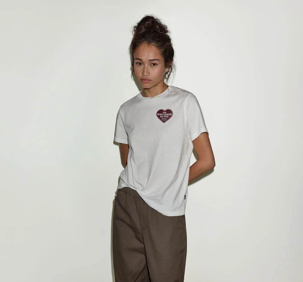 All Star Heart Short-Sleeve T-Shirt White 10A