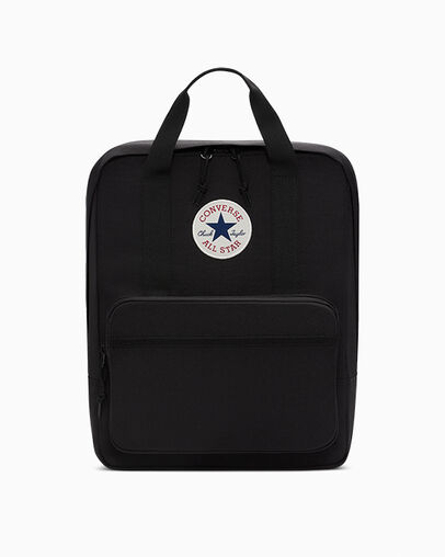 Small Square Backpack Converse Black, Front View