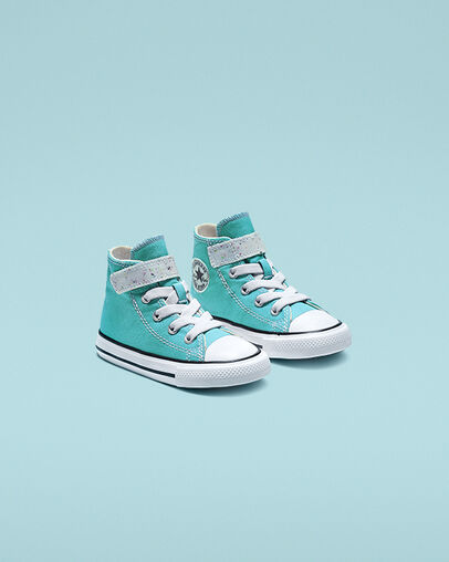 Galaxy Dust Hook and Loop Chuck Taylor All Star Turbo Green/Natural Ivory