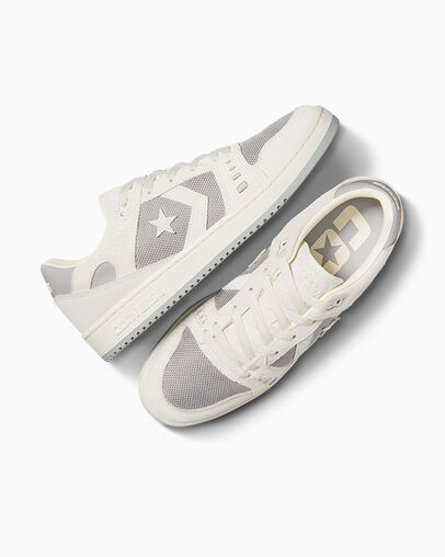 CONS AS-1 PRO Suede & Canvas Vaporous Gray/Grey Area/Egret, Angled View