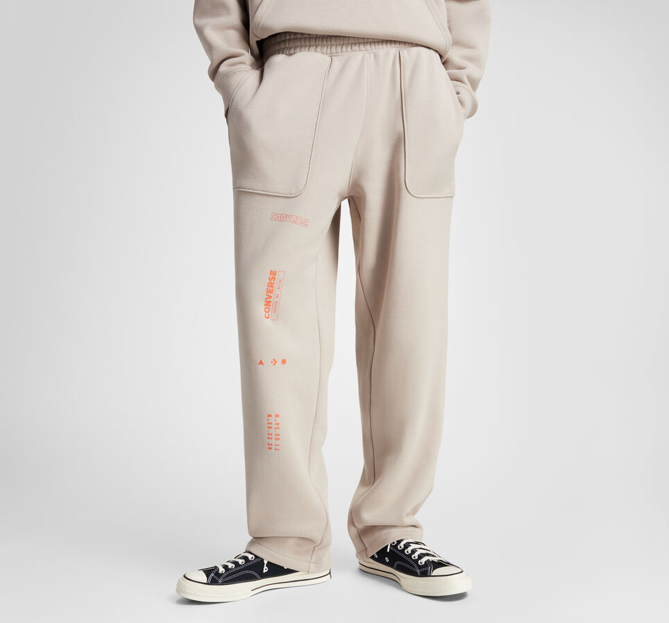 Premium Logo Loose-Fit Sweatpants Papyrus