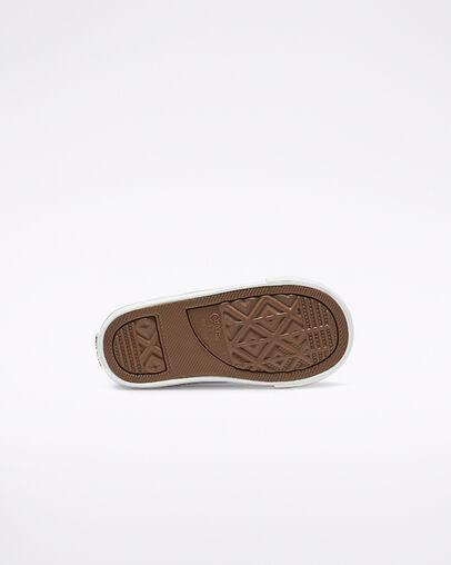 Coated Glitter Hook and Loop Chuck Taylor All Star Lilac Mist/Black/White