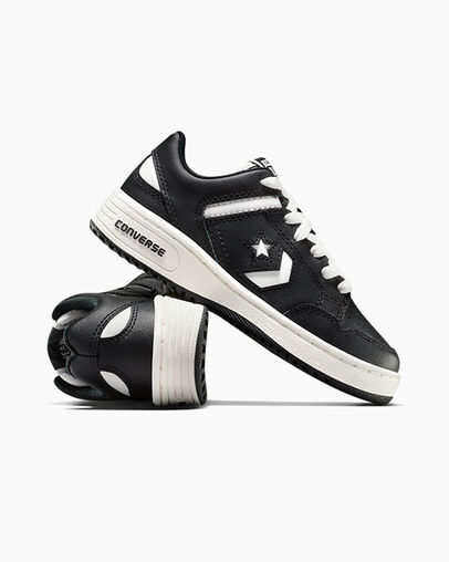 Converse Weapon Leather Black/White/Vintage White, Detail Angle View