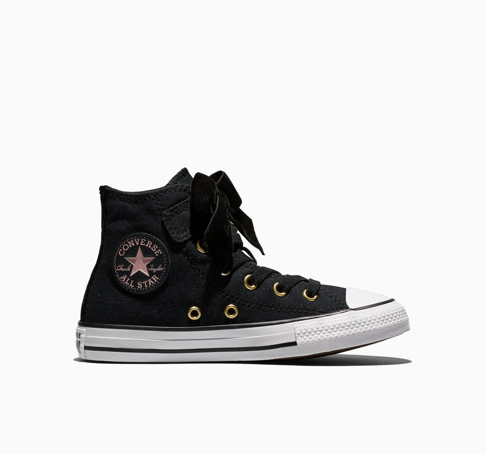 Chuck Taylor All Star Easy-On Velvet Bows Black/White/Petal Pit