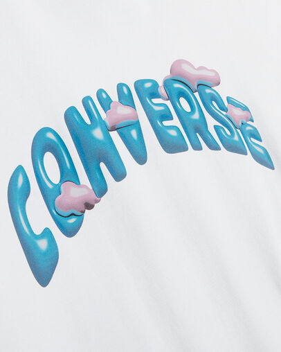 Clouds T-Shirt White, Full Body View