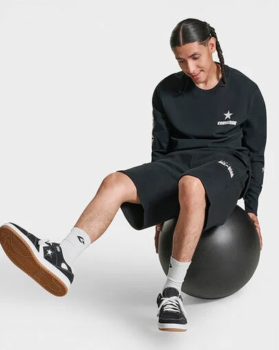 Logo Run Long Sleeve T-Shirt Black