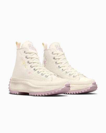 Run Star Hike Egret/Phantom Violet/Pink Sage, Top and Side View