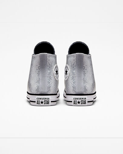All Star Silver Baby Converse Chuck Taylor All Star Glitter Big