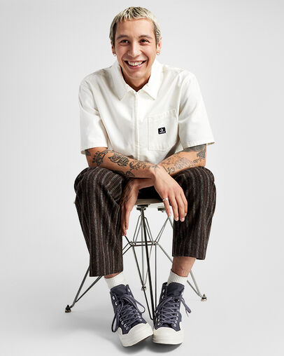 Chuck 70 Textured Plum Cove/Black/Egret, On Foot Shot 2