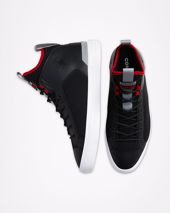 converse mid tops black