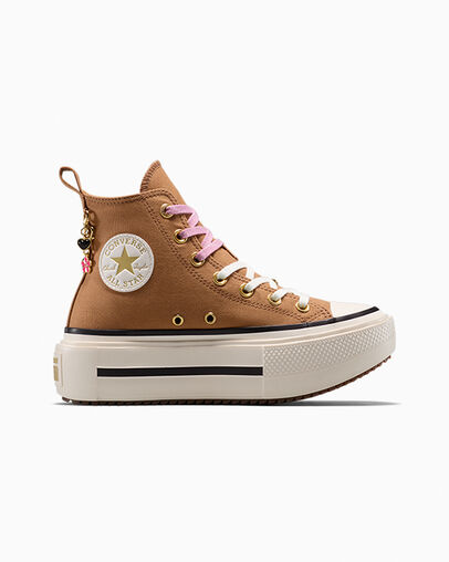 Chuck Taylor All Star Lift Double Stack Platform Charms Incensed/Egret/Cliffside Rose, Outer Side View