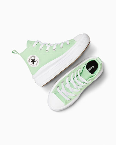 Chuck Taylor All Star Move Platform Sticky Aloe/White/Black, Angled View