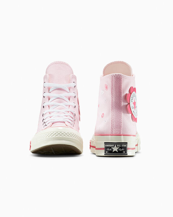 黄と紫のマリアージュ（刺繍ver） Buy Converse Wmns Chuck 70 High 'Embroidered Florals - Blush