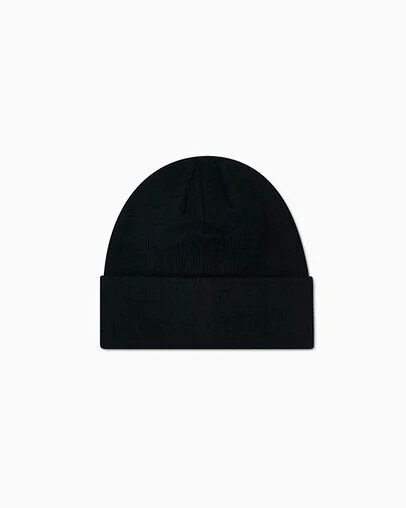 Chuck Taylor All Star Patch Beanie Black, 3/4 View
