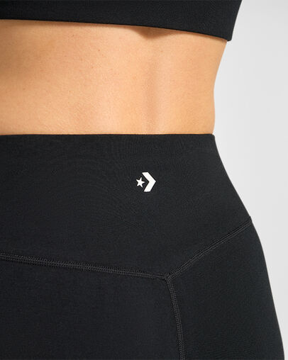 Star Chevron Bike Shorts Converse Black, Detail View