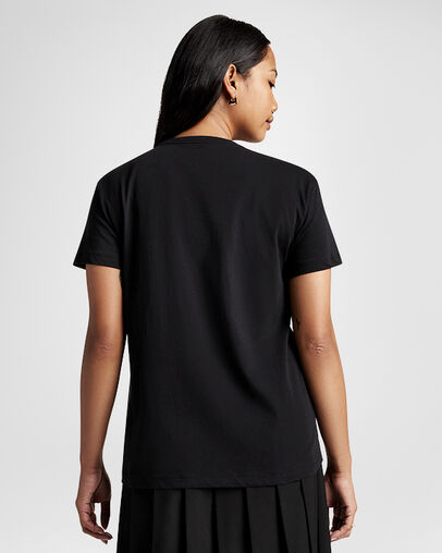 Relaxed Floral T-Shirt Total Eclipse, Back View