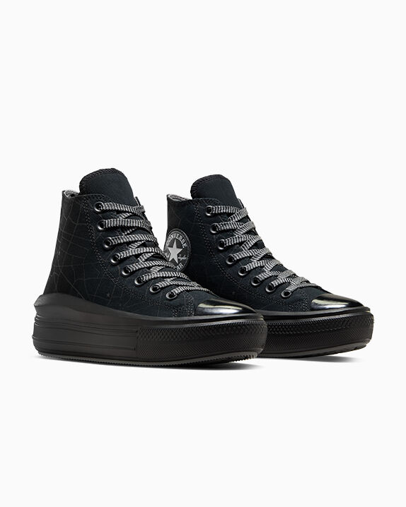 コンバース CT All star Move Hi ブラック Chuck Taylor All Star Move Platform City Map Women's High Top Shoe