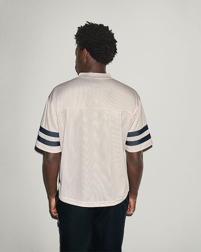 All Star Athletics Relaxed Jersey Classic Ecru, Full Body View