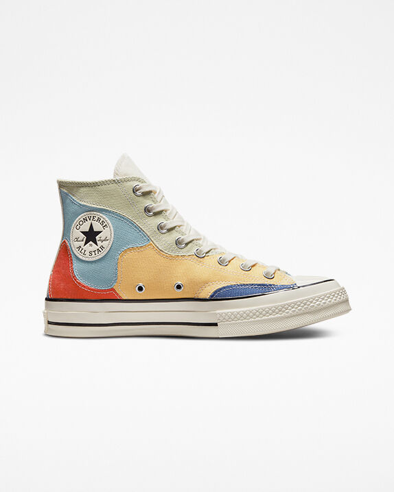 patchwork converse white